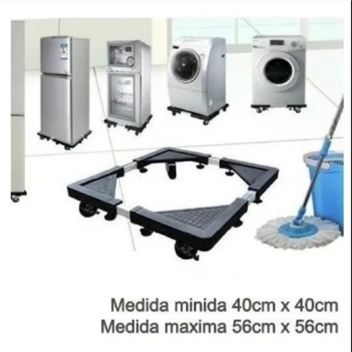 GENERICO - Base Ajustable Multiuso Ruedas Cocinarefrigerador