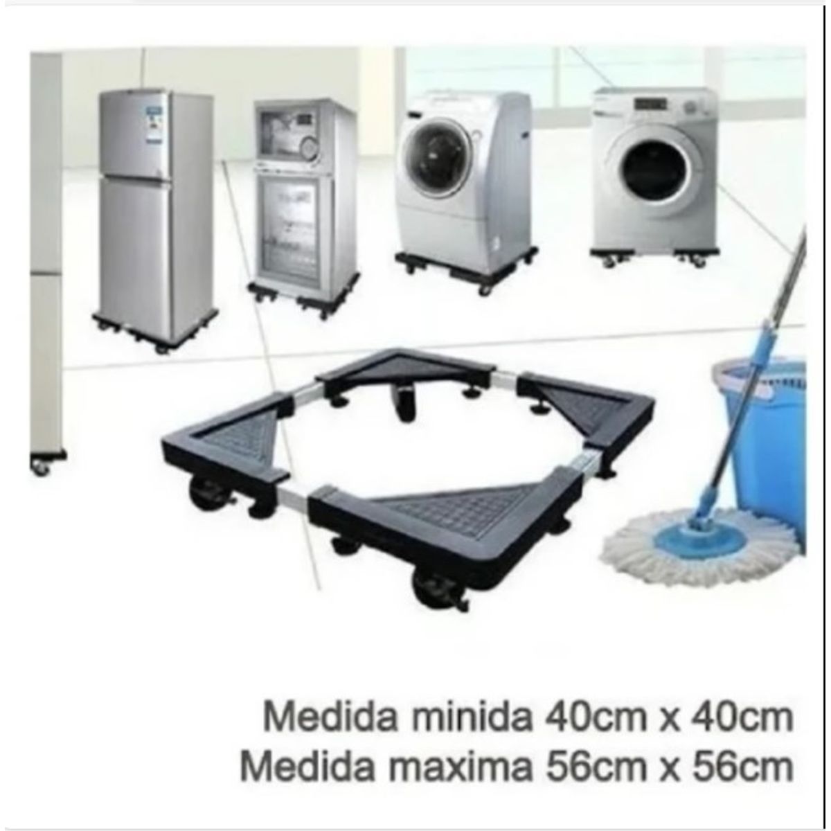 GENERICO - Base Ajustable Multiuso Ruedas Cocinarefrigerador