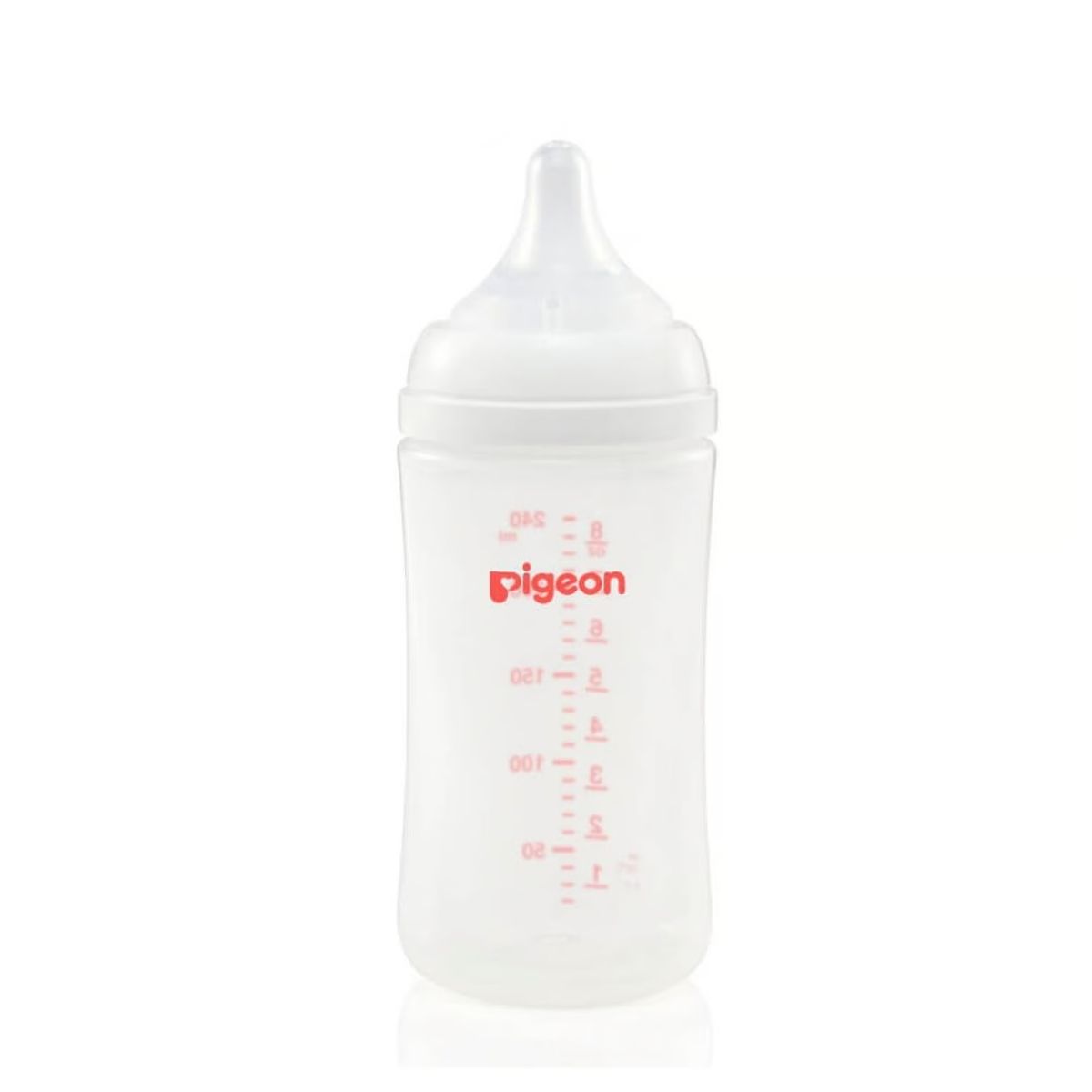 PIGEON - Mamadera Pigeon Soft touch Boca Ancha Pp 3m+  240ml