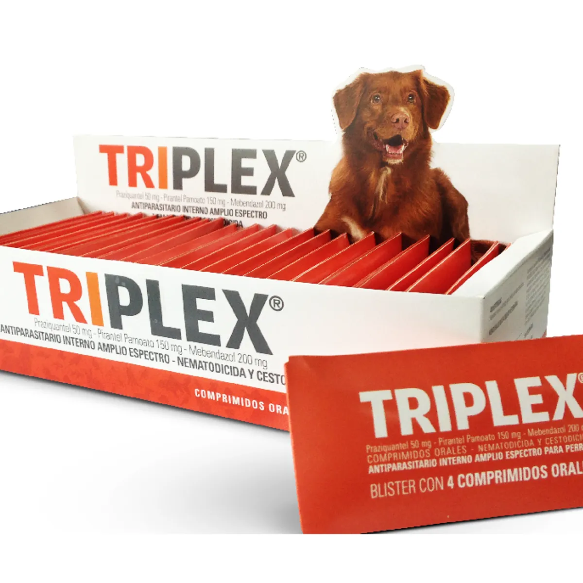 GENERICO - Triplex 4 comprimidos antiparasitario