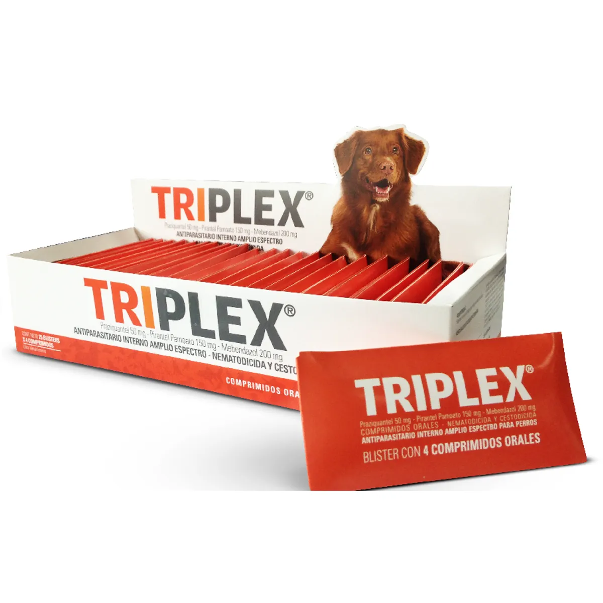 GENERICO - Triplex 4 comprimidos antiparasitario