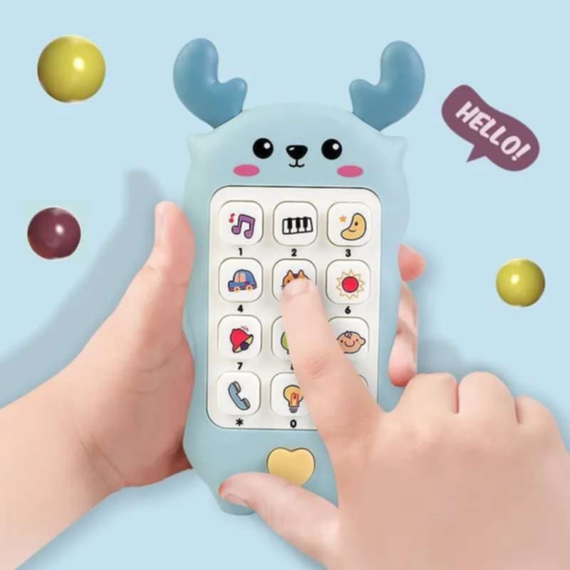 GENERICO - Juguete celular para bebe con luz y sonido incluye las pilas