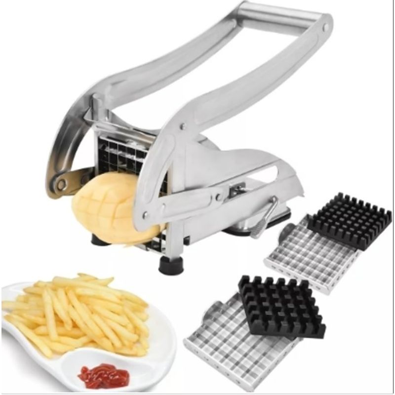 GENERICO - Cortador Picador Papas Fritas Verduras Acero