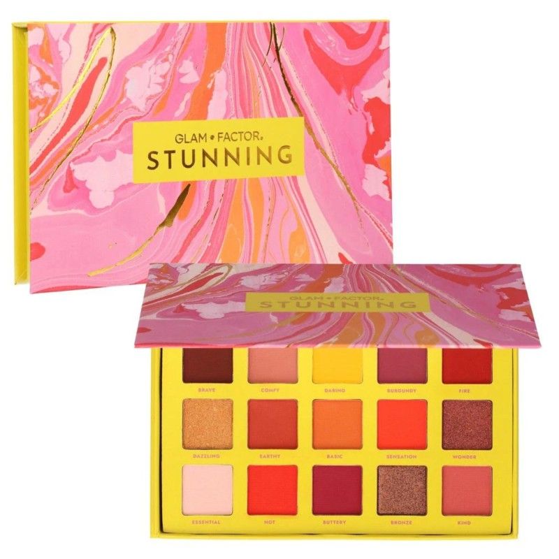 GLAM FACTOR - Paleta de Sombras 15 Tonos Glam Factor - Stunning