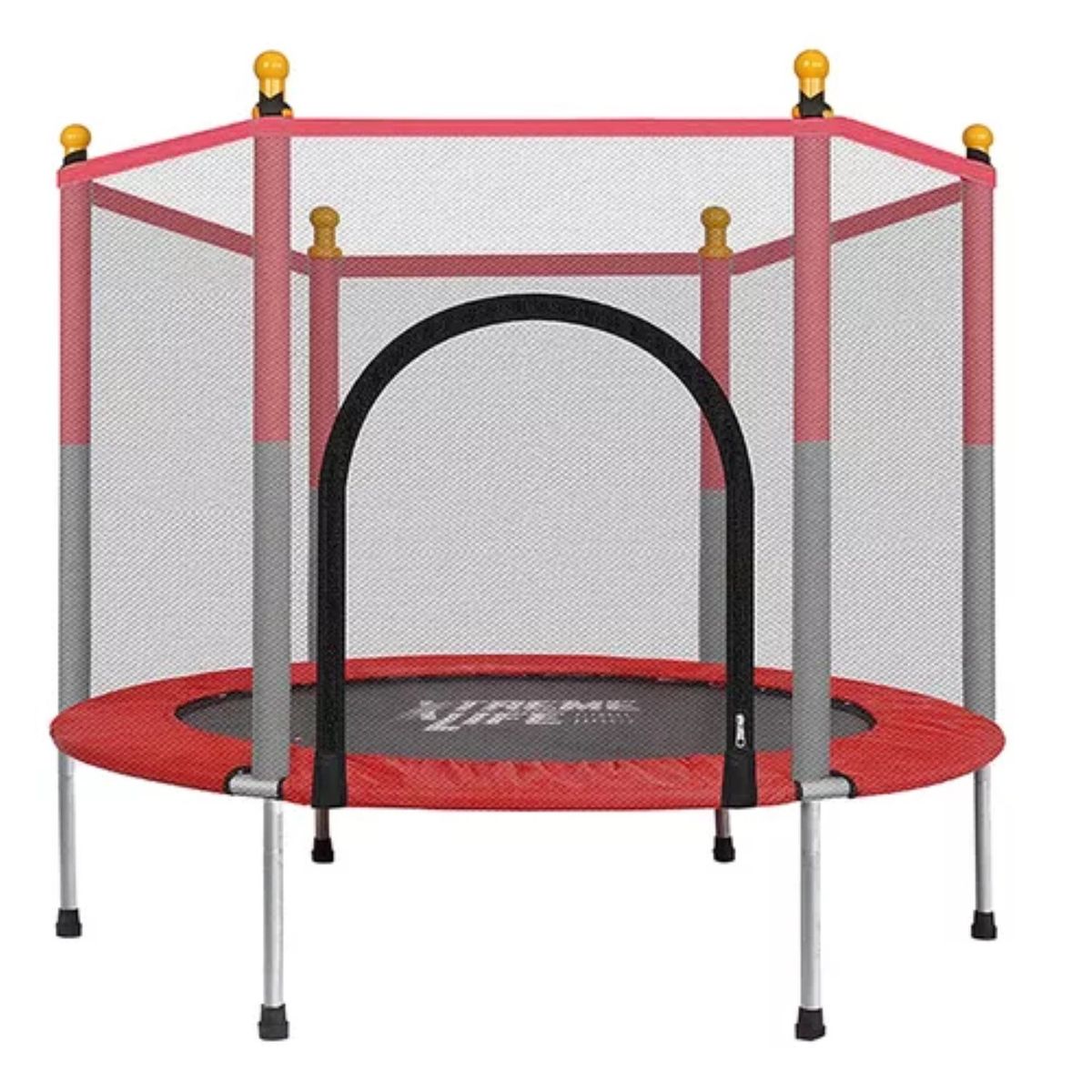 LUMAX - Cama Elastica Pequeña 1,4 Metros 4.6 Pies Azul Con Malla