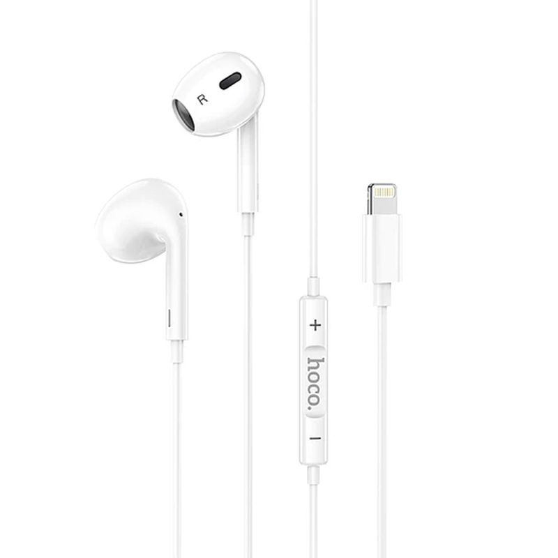 HOCO - Audifonos Hoco M1 Max crystal Cable Lightning Blanco