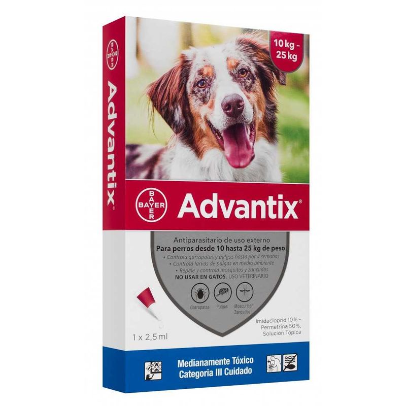 ELANCO - Advantix 10 a 25 Kg 1 pipeta