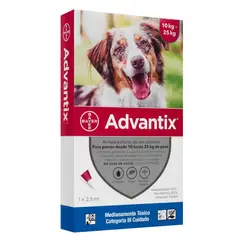 ELANCO - Advantix 10 a 25 Kg 1 pipeta
