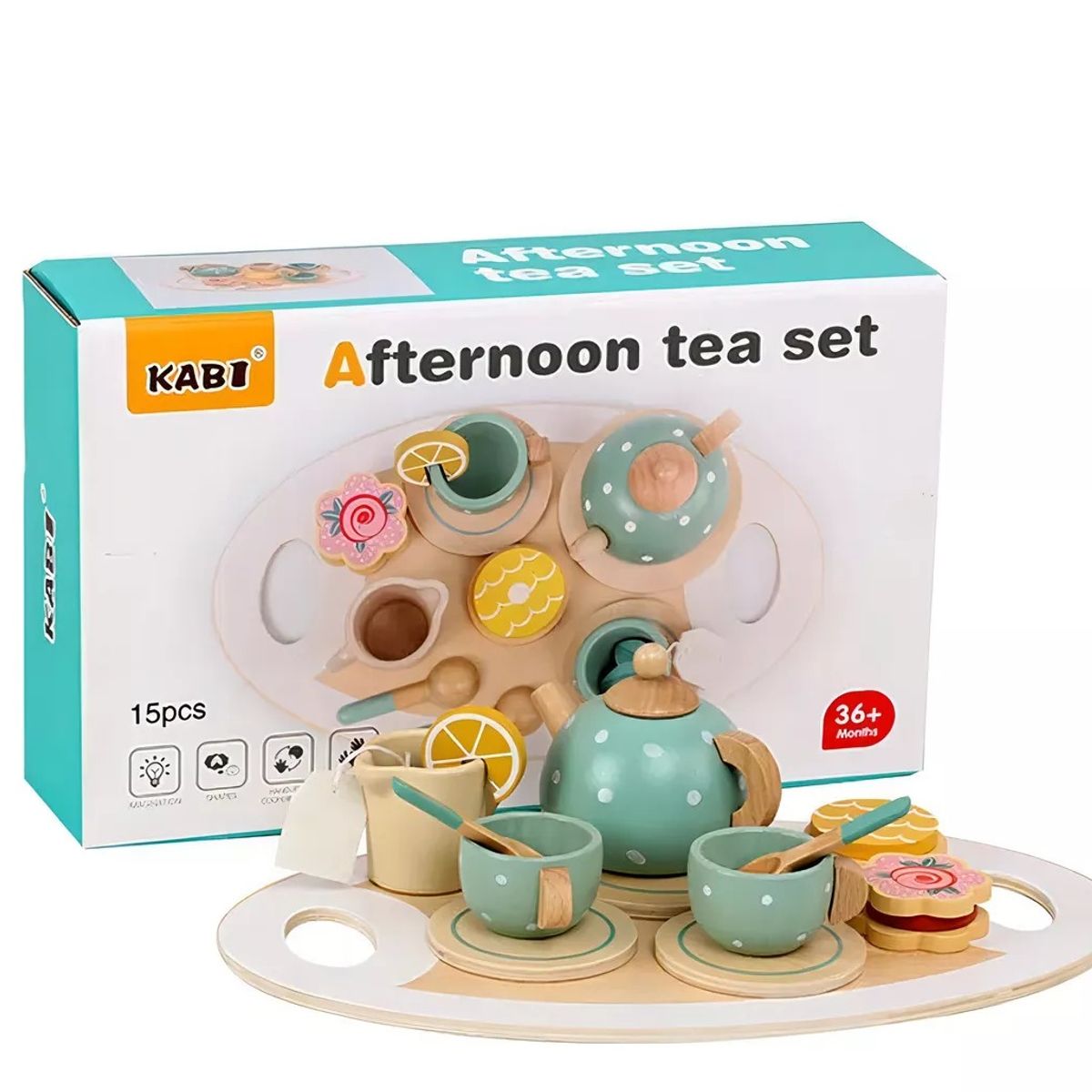 GENERICO - Juego Tazas De Té Madera Niños Juguete Didáctico