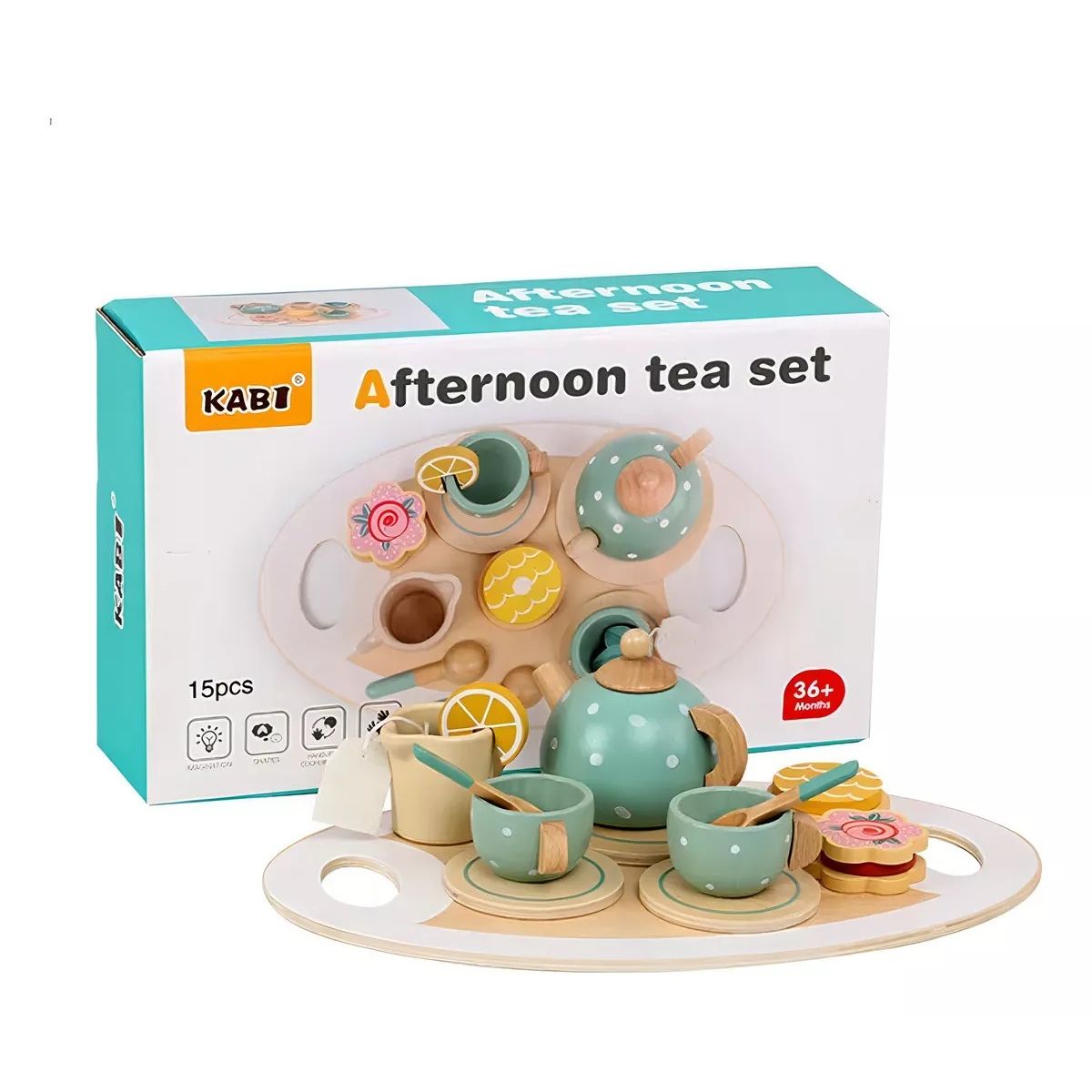 GENERICO - Juego Tazas De Té Madera Niños Juguete Didáctico