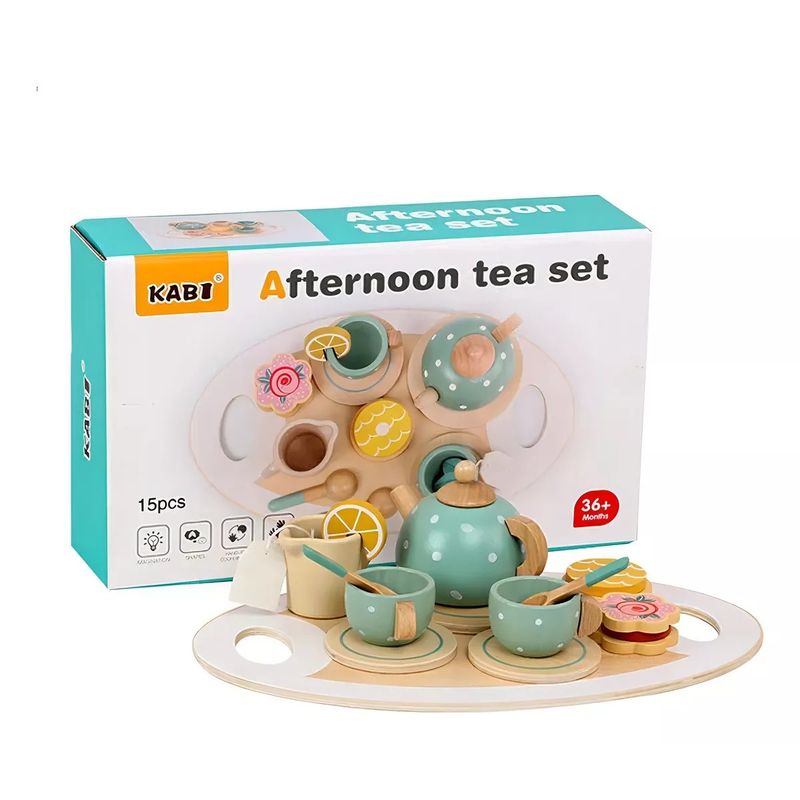 GENERICO - Juego Tazas De Té Madera Niños Juguete Didáctico