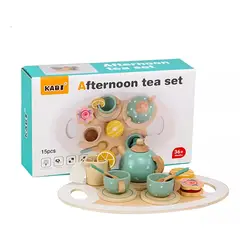 GENERICO - Juego Tazas De Té Madera Niños Juguete Didáctico