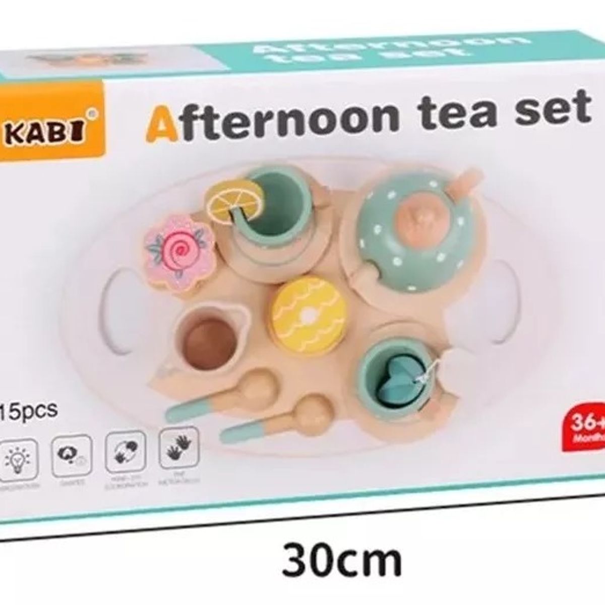 GENERICO - Juego Tazas De Té Madera Niños Juguete Didáctico