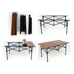 GENERICO - Juego de Mesa Y Silla Plegable Para exterior