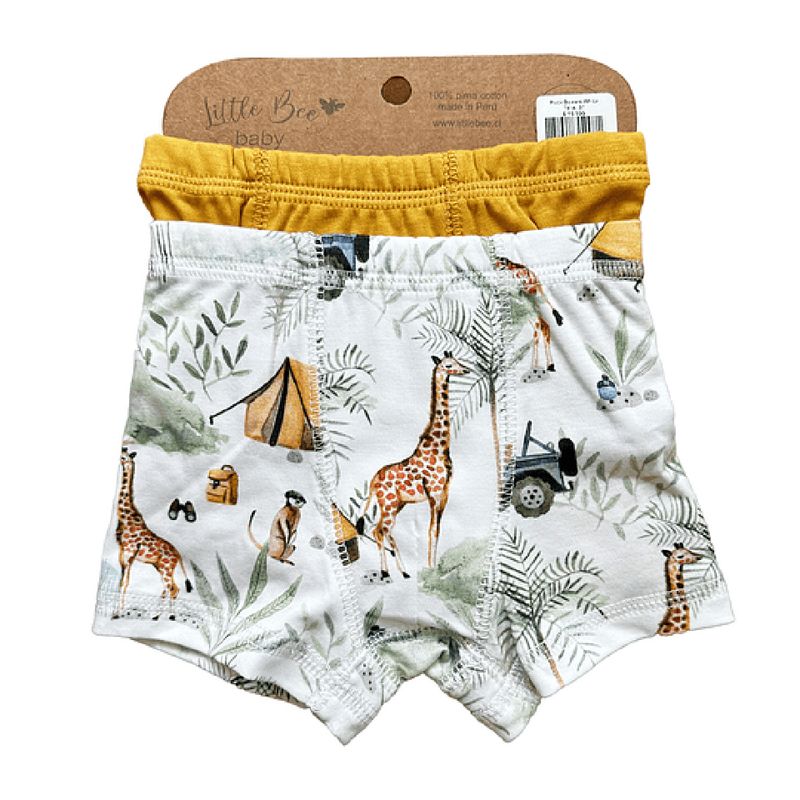 LITTLE BEE - Pack boxers algodón pima niño AFRICA