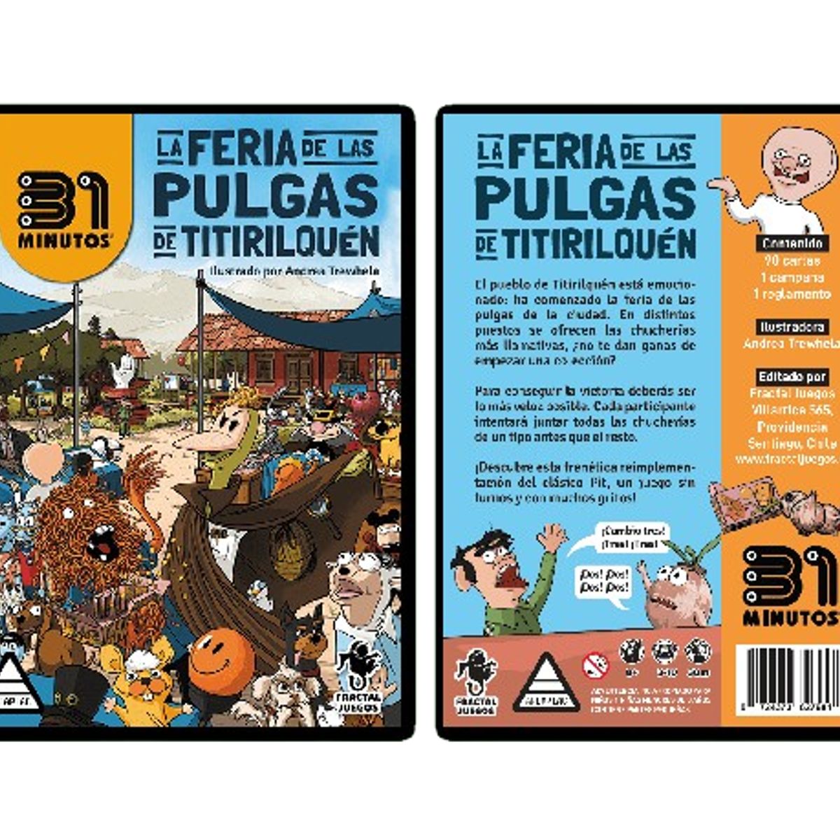 FRACTAL JUEGOS - Feria de las Pulgas de Titirilquen de 31 Minutos Juego Mesa