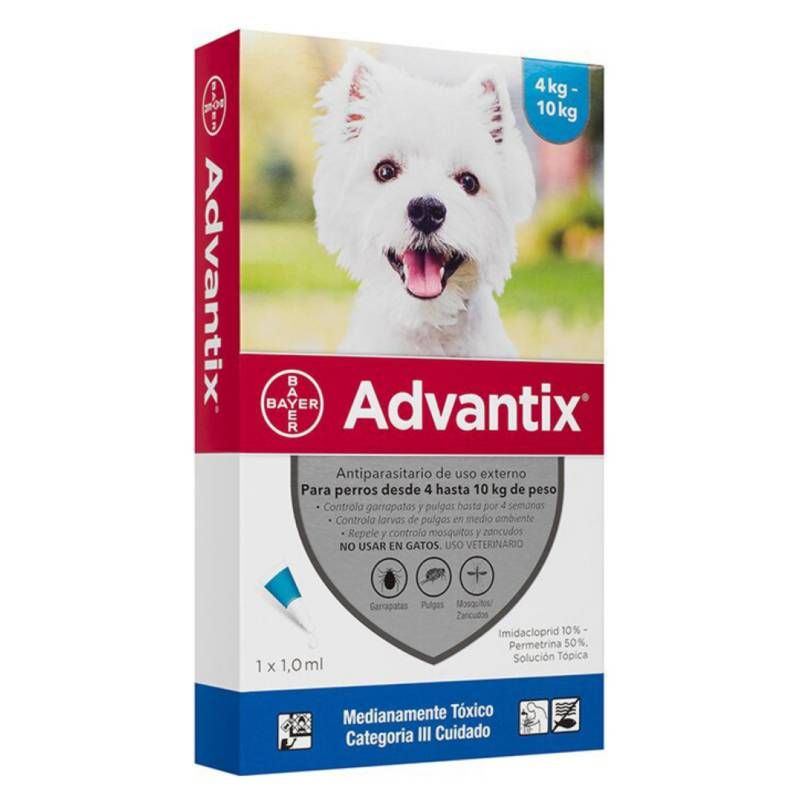 ELANCO - Advantix 4 a 10 Kg 1 pipeta