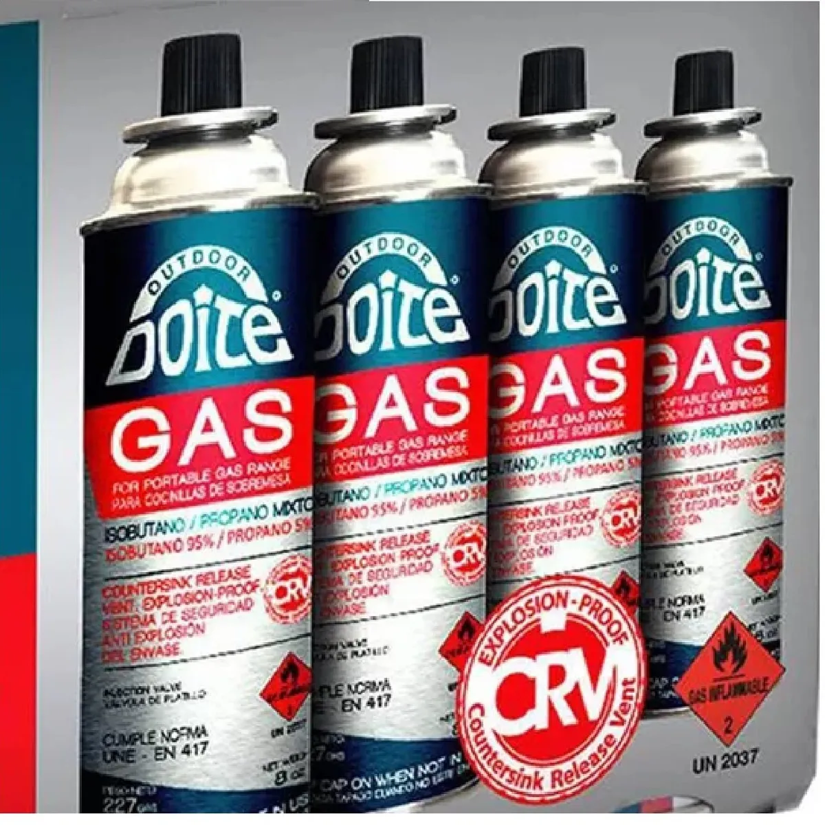 DOITE - Pack De Gas Para Cocinillas 4 Unidades