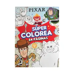 VERTICE - Libro para colorear - Súper Colorea 64 páginas - Pixar
