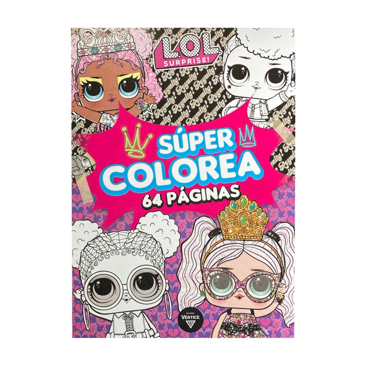 VERTICE - Libro para colorear - Súper Colorea 64 páginas - LOL Surprise