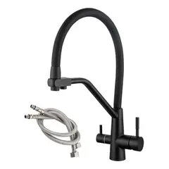 EVEREEN - Llave Lavaplatos Monomando Cocina Grifo 3 En 1 Con Tubería