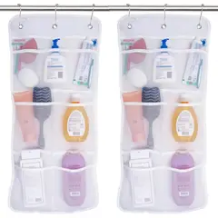MIABU - Organizador De Ducha Colgante Cortina Baño Pack 2
