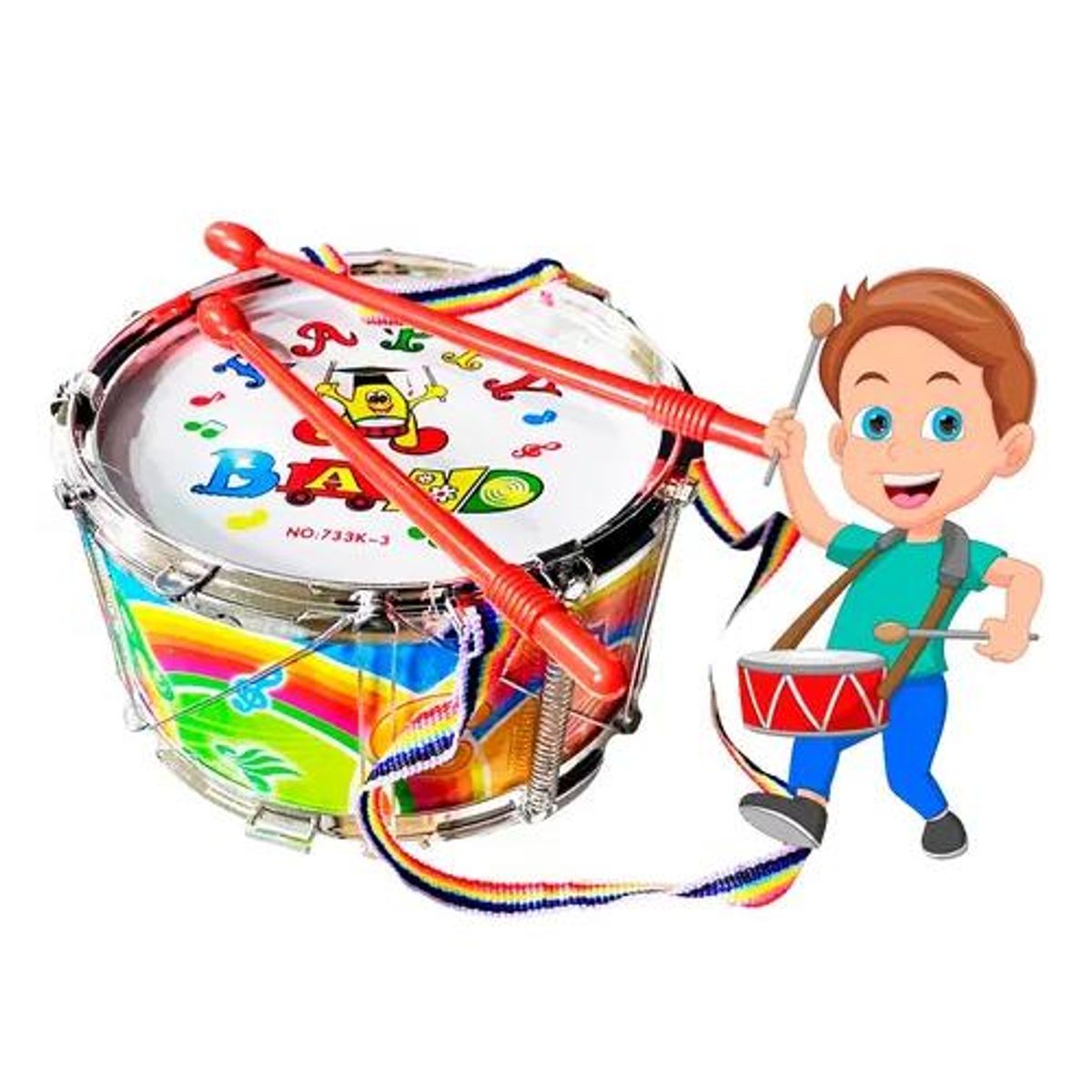 GENERICO - Chinchinero Tambor Musical Infantil Bebe Bateria Juego Danza