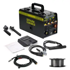 VERCI - Soldadora Mig Tig Arco 250a Sin Gas + Rollo De Alambre Flux