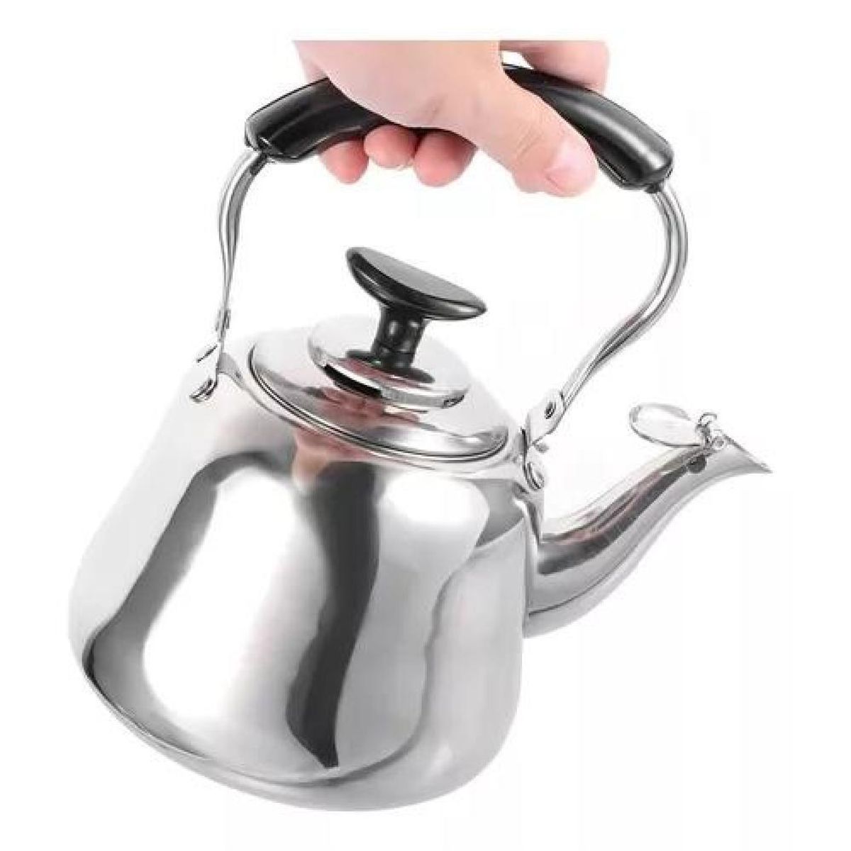 GENERICO - Hervidor de acero inoxidable 1 ltrs color plateado