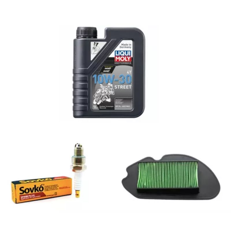 GENERICO - Kit Mantencion Honda Navi 110 / Aceite + Filtro + Bujia
