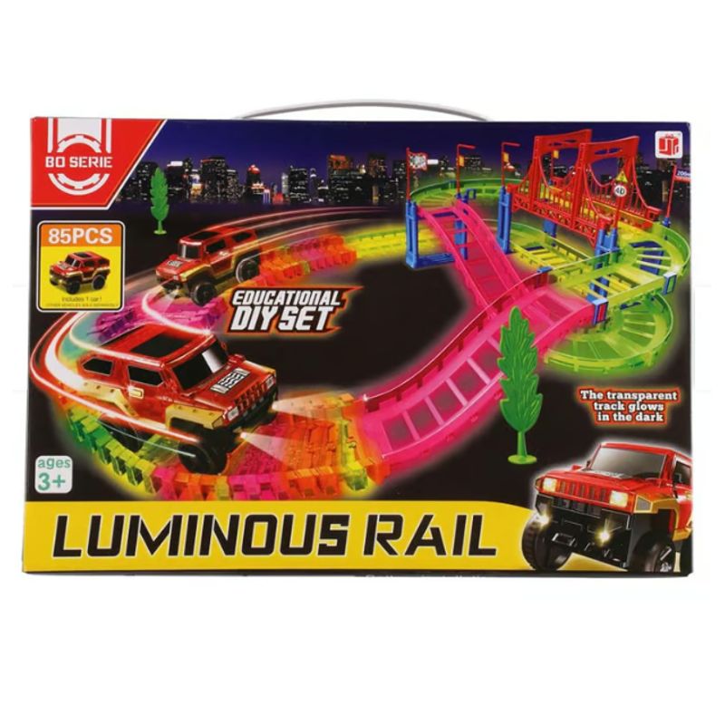 GENERICO - Pista auto riel luminoso chico