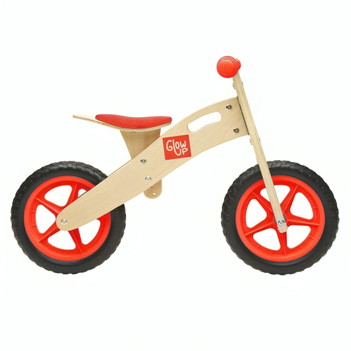 GLOWUP - Bicicleta Infantil Madera Roja