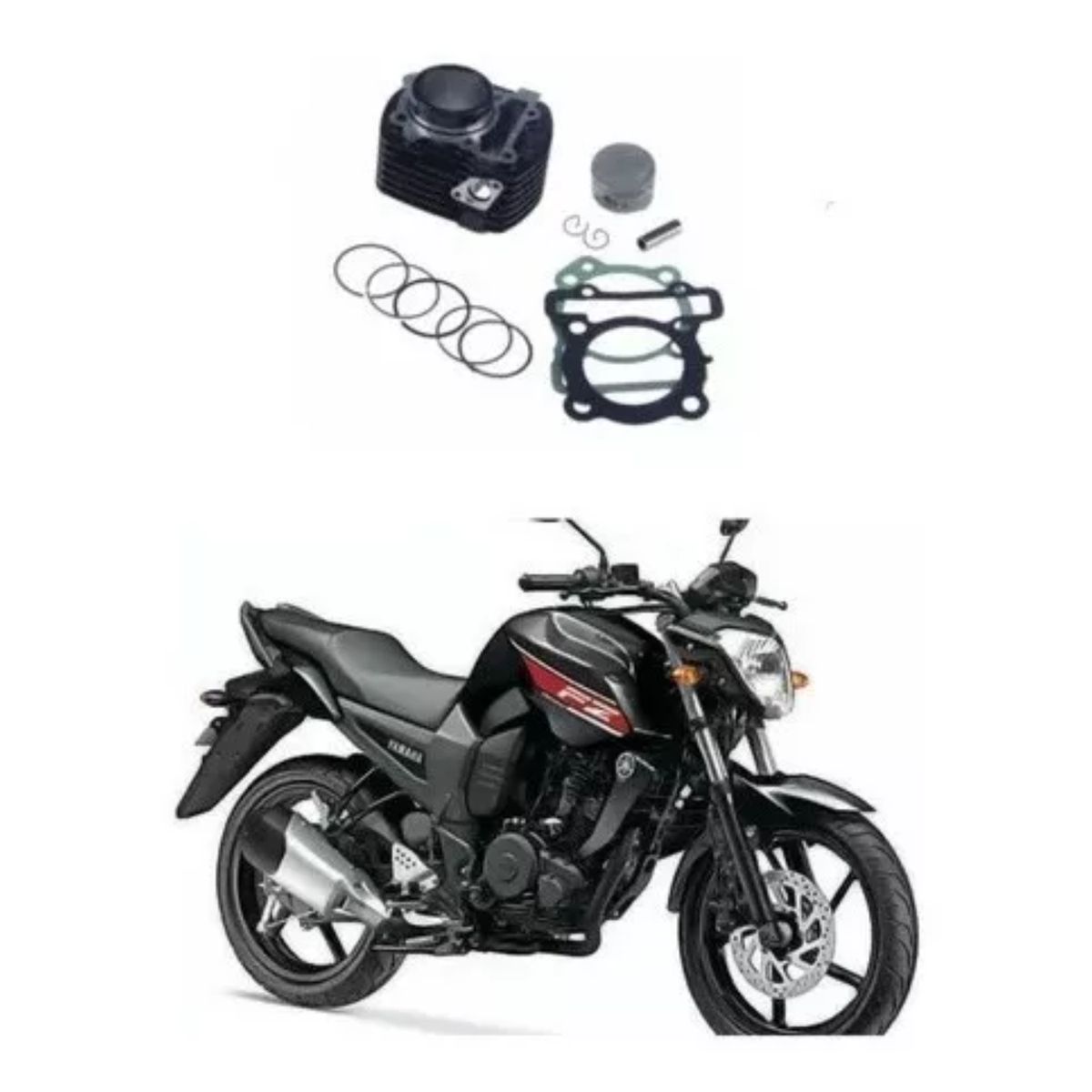 GENERICO - Kit De Cilindro Yamaha Fz16 Carburada