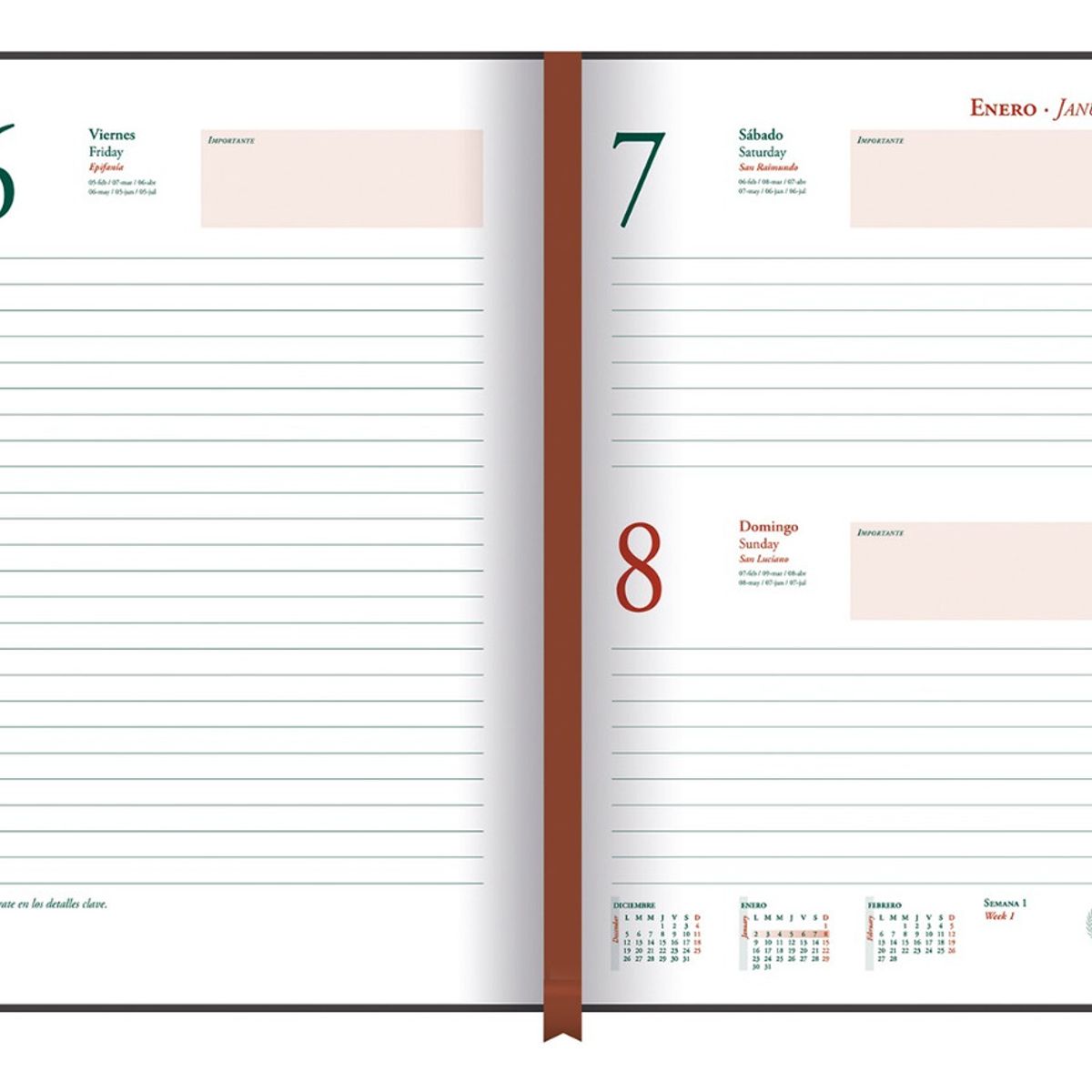 ASCOTT - Agenda Ascott Presidente Clasica Dia X Pagina Cafe Año 2026