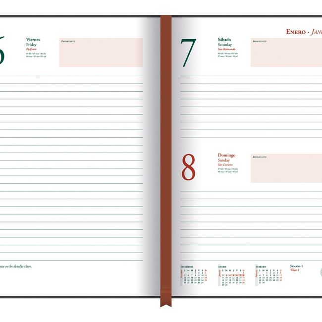 ASCOTT - Agenda Ascott Presidente Clasica Dia X Pagina Cafe Año 2026