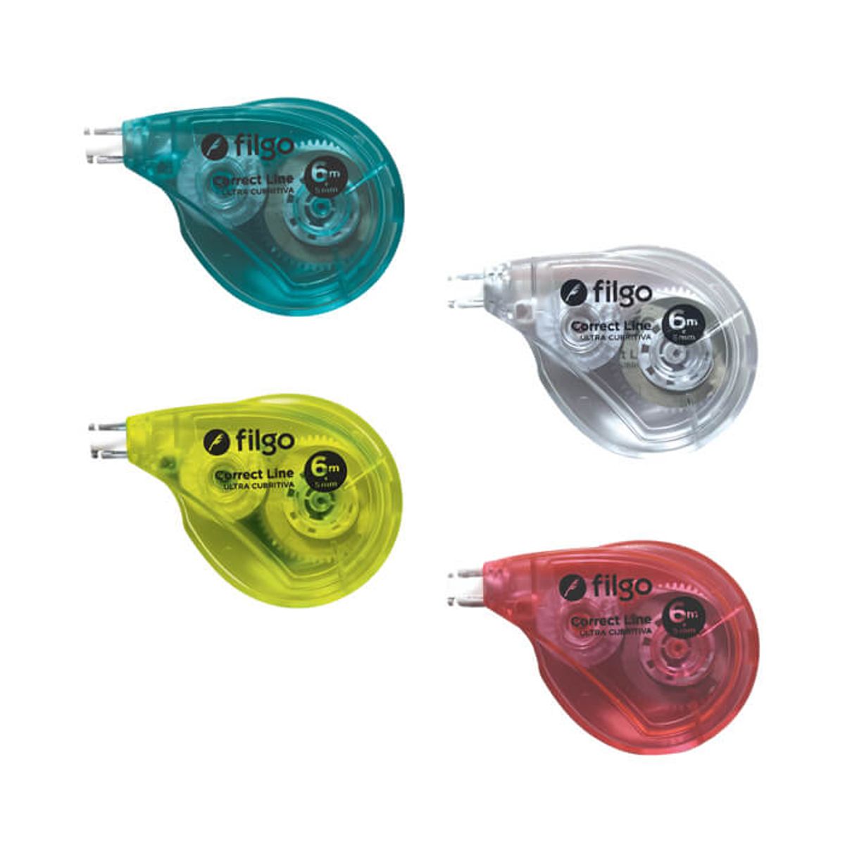 FILGO - Corrector en cinta 6 metros x 5 mm Colores Surtidos 506