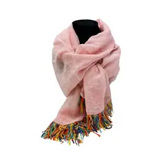 MISSI BEAUTY - Pañuelo o Bufanda Artesanal Flecos