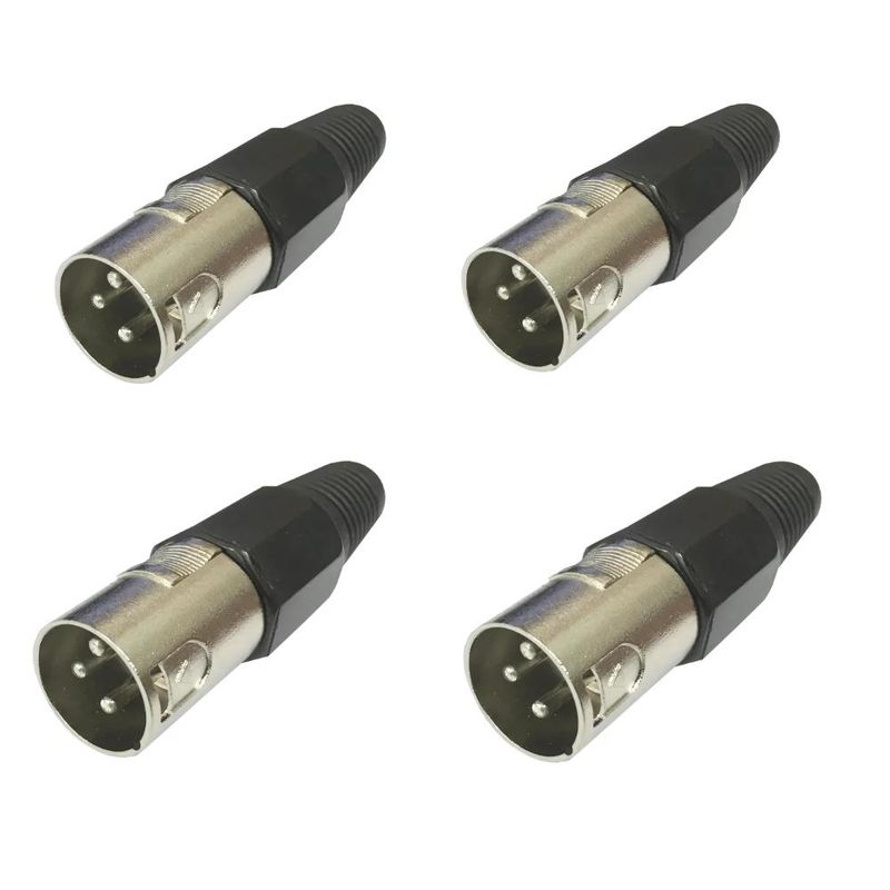 MEKSE - Conector Canon Mekse Cable 3 pines 4 unidades