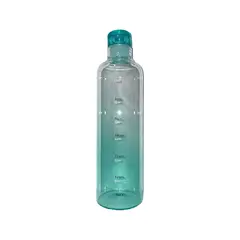 GENERICO - Botella Vidrio Con Tapa 650ml Turquesa