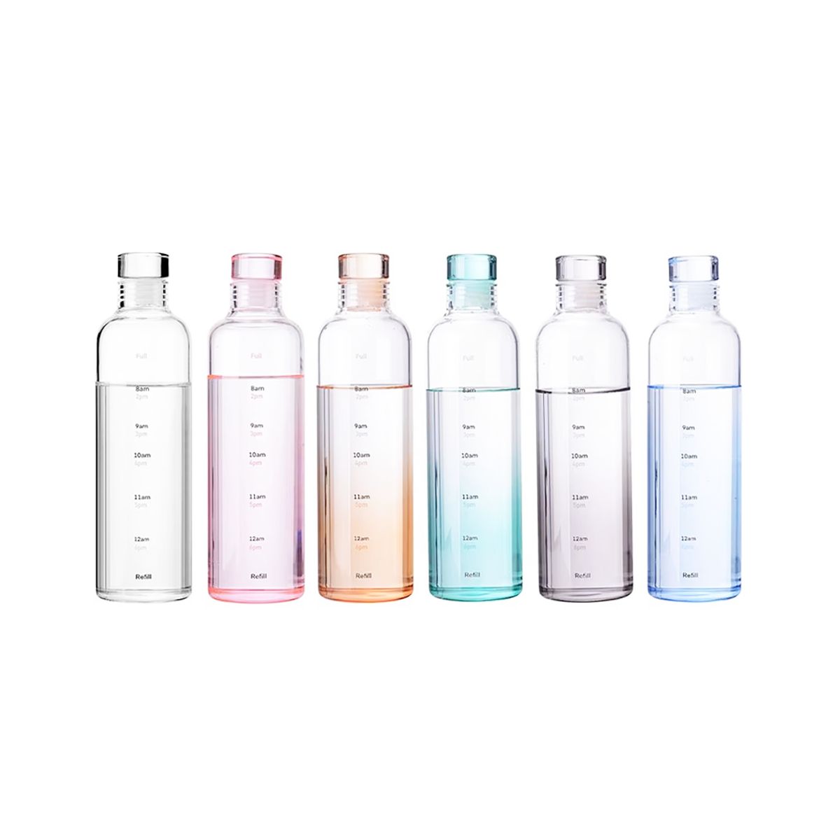 GENERICO - Botella Vidrio Con Tapa 650ml Turquesa