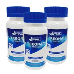 FNL - L - Treonato de Magnesio 270 Cápsulas Pack 3 Frascos x 90 Caps