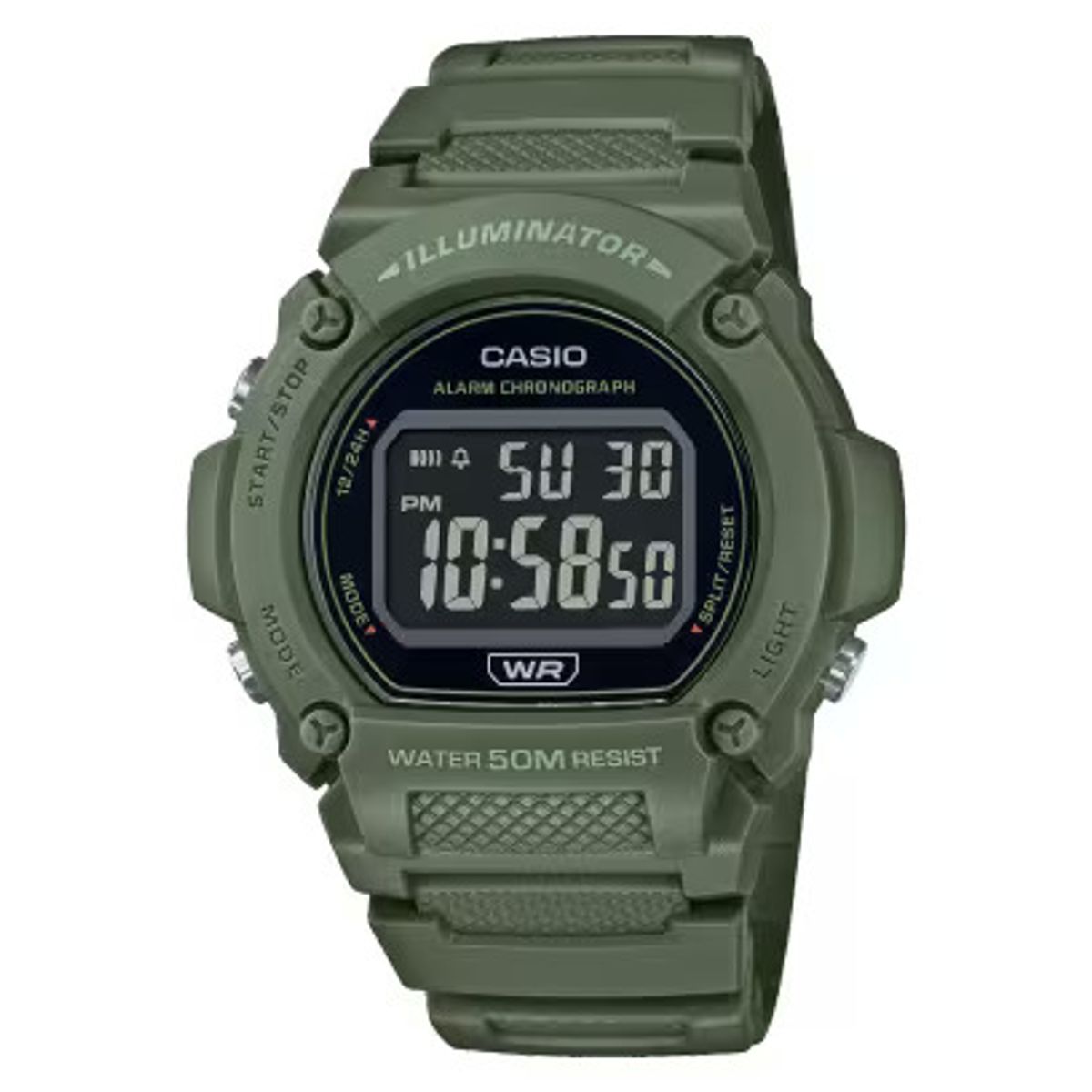 CASIO - Reloj Casio w219hc-3bvdf verde hombre