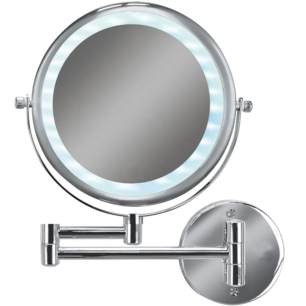 MIABU - Espejo Led Baño Cosmético Con Luz Articulado Abatible