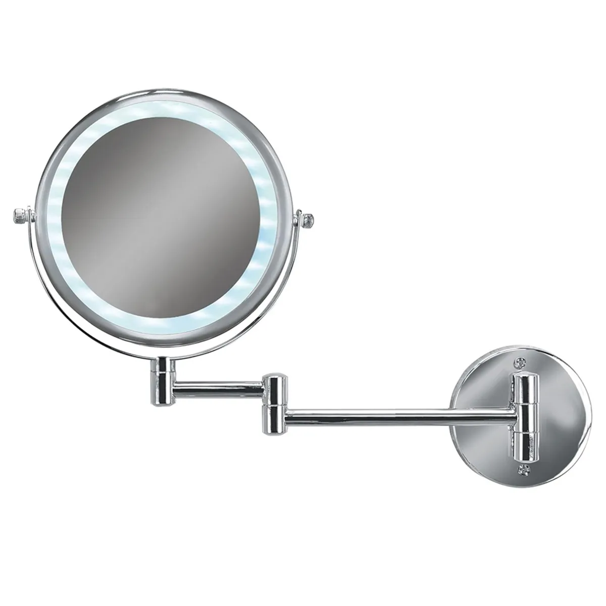 MIABU - Espejo Led Baño Cosmético Con Luz Articulado Abatible