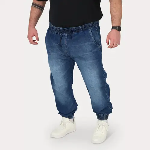 GANGSTER - Plus Pantalon Jogger Denim 0 Azul