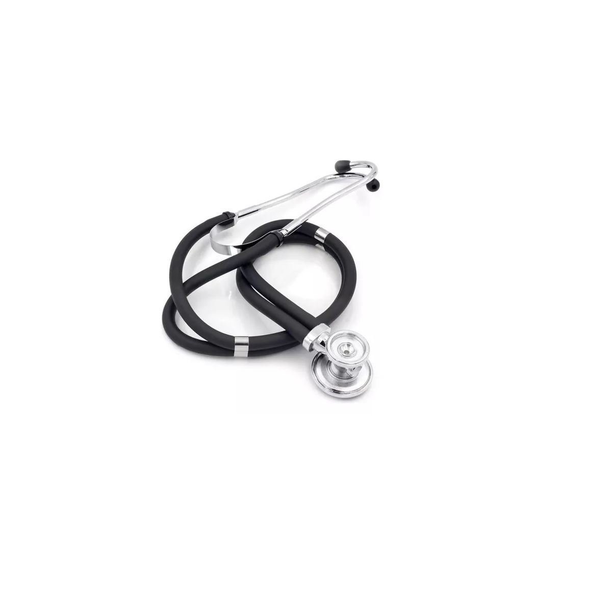 GENERICO - Fonendoscopio Estetoscopio Doble Manguera Tipo Rappaport Negro