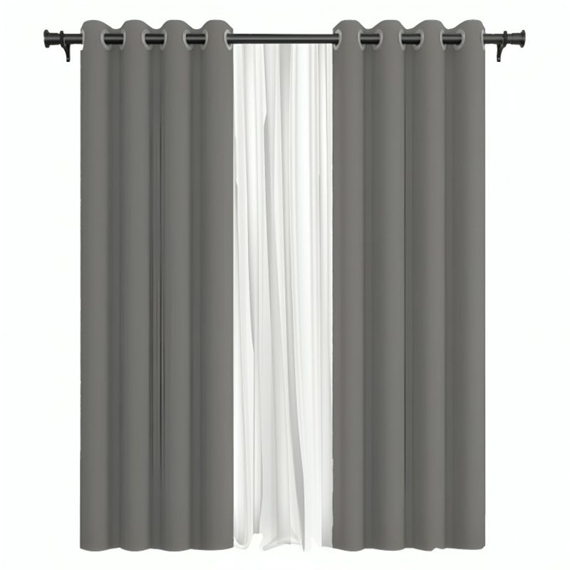 OEM - Cortina de Tela Blackout + Velo Vincenzi 140x220 Gris