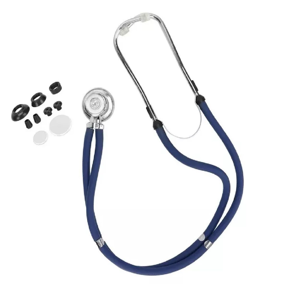 GENERICO - Fonendoscopio Estetoscopio Doble Manguera Tipo Rappaport Azul