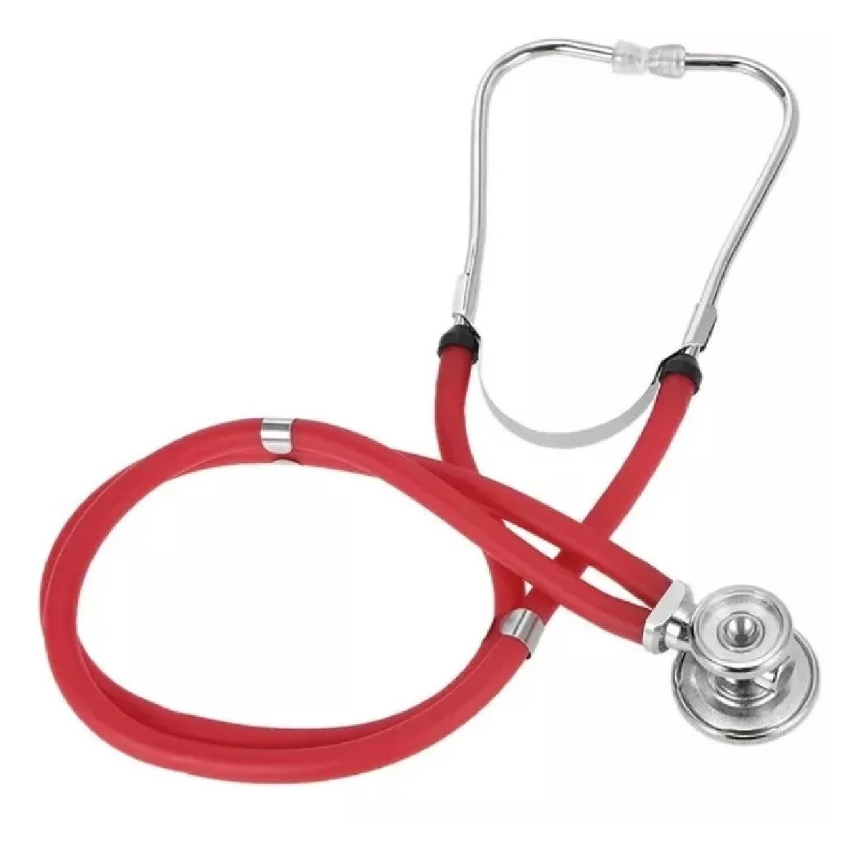 GENERICO - Fonendoscopio Estetoscopio Doble Manguera Tipo Rappaport Rojo