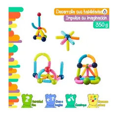 GENERICO - Barras Magnetic Sticks 25 Piezas.